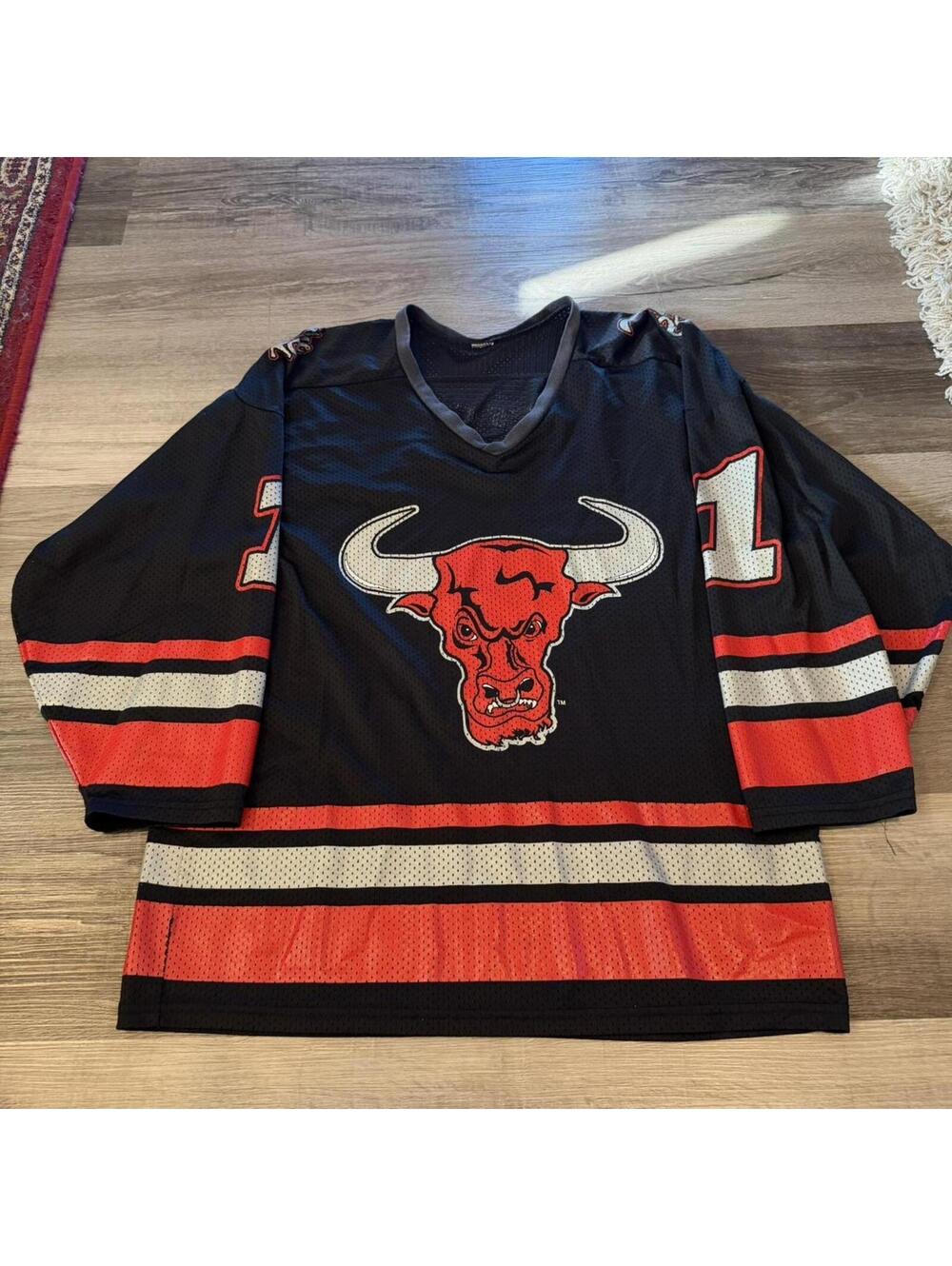 vintage the rock people champ Wwf hockey jersey 90s/00s L/XL
